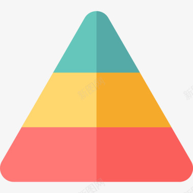 鸡金字金字塔商业和管理扁平图标图标