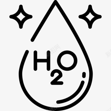 H2o化学5线性图标图标