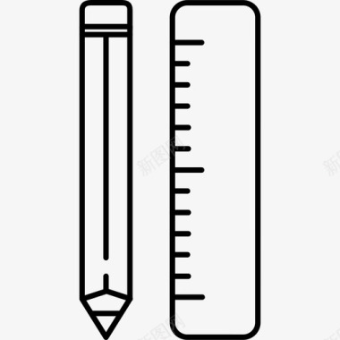 铅笔线铅笔办公和商务2128px线图标图标