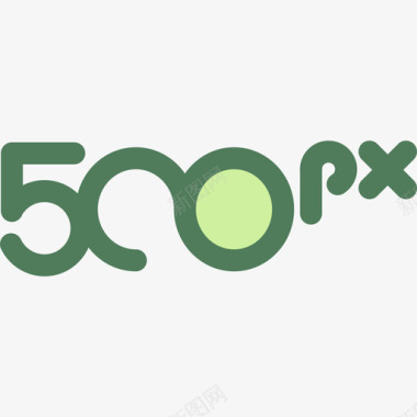 500px很快4绿色图标图标