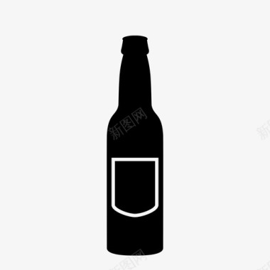 小包装酒瓶啤酒瓶饮料柠檬水图标图标