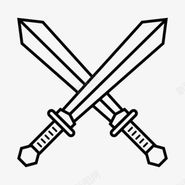 剑战斗武器图标图标