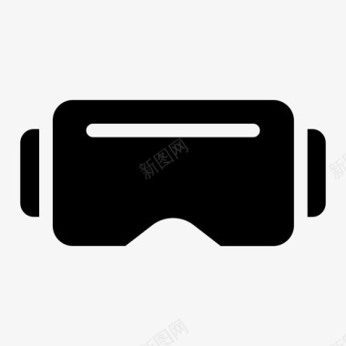 虚拟现实3d玻璃vr护目镜图标图标