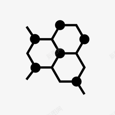 化学分子分解分子化学分子集合图标图标