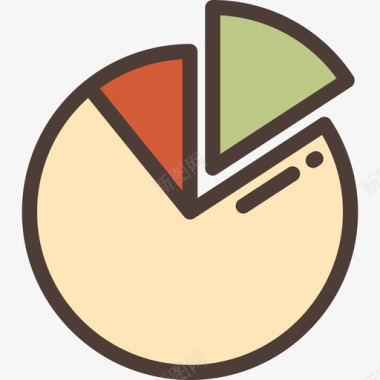 饼图企业管理线性颜色图标图标