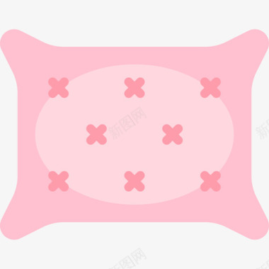 枕头日常用品动作3平的图标图标