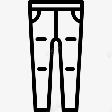 裤子男装3直线型图标图标