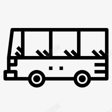 公共交通标识公共汽车公共交通交通图标图标