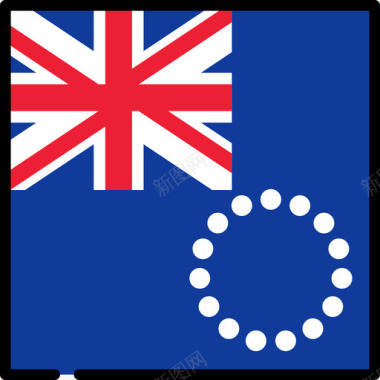 奔跑图标库克群岛国旗收藏3广场图标图标