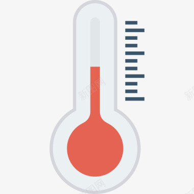 量温度温度计教育26扁平图标图标