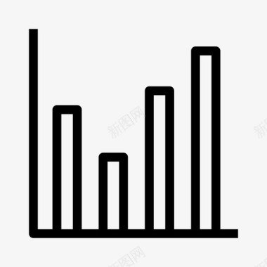 灰色图表图表条形图增长图标图标