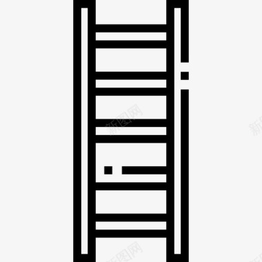 木质梯子梯子建筑施工3直线图标图标