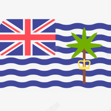 矩形选框英属印度洋领土国际旗帜6圆形矩形图标图标