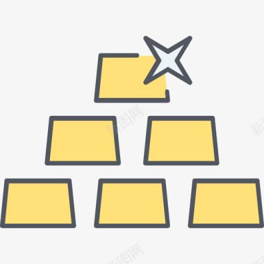 金锭金锭金融13彩色图标图标