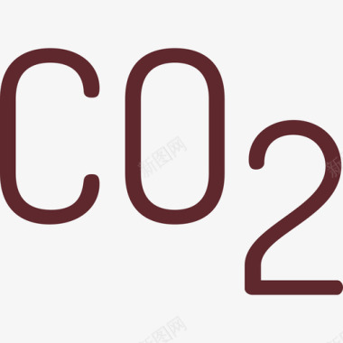 生态环境二氧化碳生态环境线条色彩图标图标
