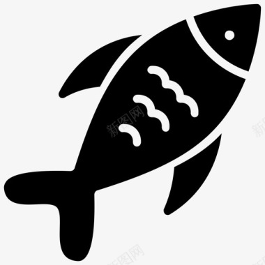 金枪鱼鱼类营养饮食图标图标