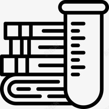 试管药剂试管科学8线性图标图标