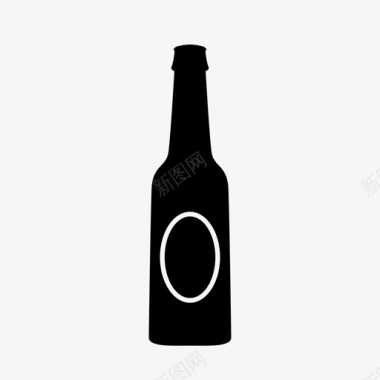 酒瓶啤酒瓶饮料柠檬水图标图标