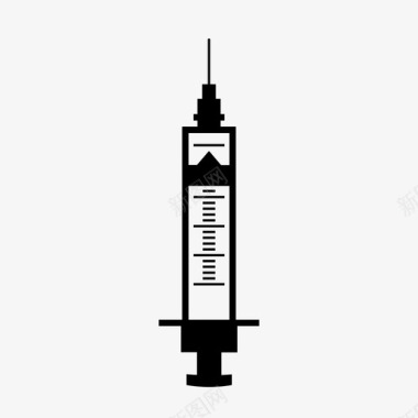 医疗注射器注射器治疗注射图标图标