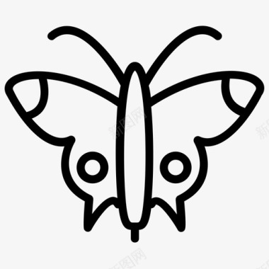 害虫蝴蝶昆虫鳞翅目图标图标