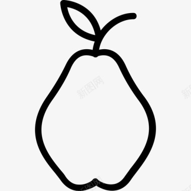 梨美食3线性图标图标