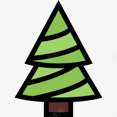 圣诞树圣诞22彩色图标图标