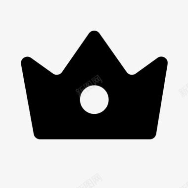 皇冠徽章国王图标图标