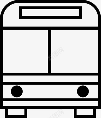 公共交通标识公共汽车驾驶公共交通图标图标