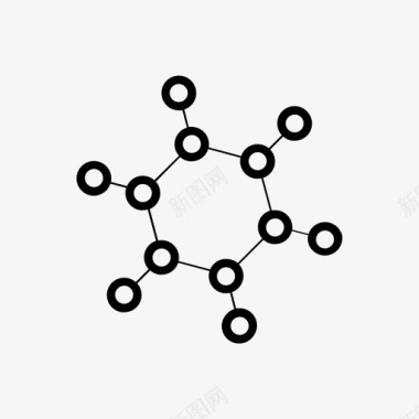 科学分子化学科学图标图标