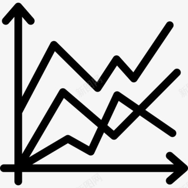 方案设计封面折线图图表方案2线性图标图标