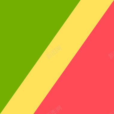 4K图标刚果共和国国际旗帜4广场图标图标
