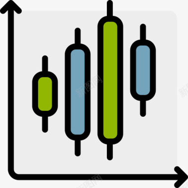数据化分析免抠分析业务图线颜色图标图标