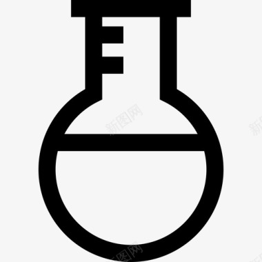 装置实验室装置线性烧瓶图标图标