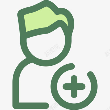 绿色PNG用户用户3绿色图标图标