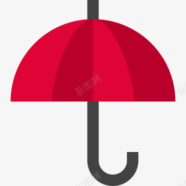 冬季的雨伞雨伞冬季元素4扁平图标图标