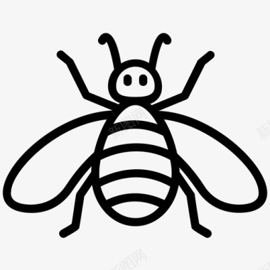 蜜蜂大黄蜂飞虫图标图标