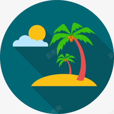 海滩旅游用品海滩旅游度假公寓图标图标
