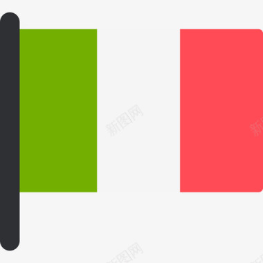 意大利国际国旗5桅杆图标图标