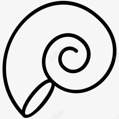 蜗牛壳昆虫鹦鹉螺图标图标