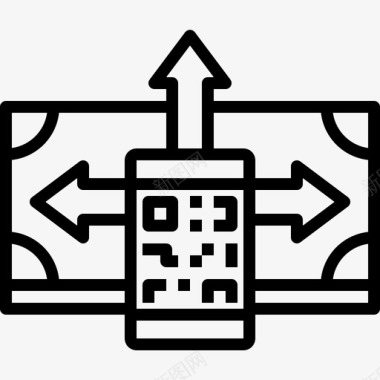 商务手机海报二维码支付scane图标图标