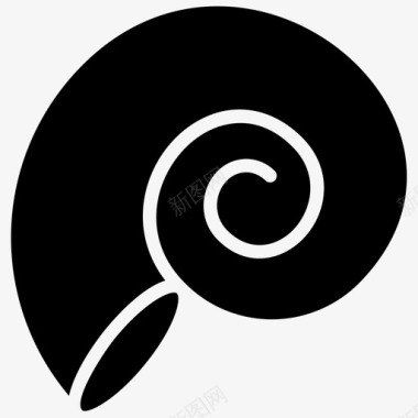 蜗牛壳昆虫鹦鹉螺图标图标