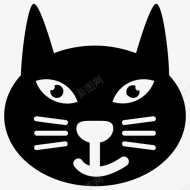 可爱动物拟人猫脸卡通动物卡通猫图标图标
