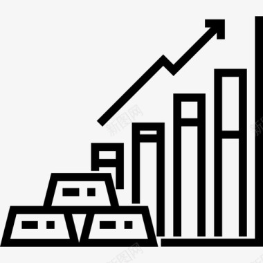 闪亮黄金黄金商业20直系图标图标