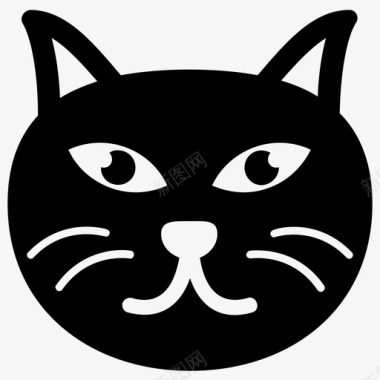 表情可爱的猫卡通动物卡通猫图标图标