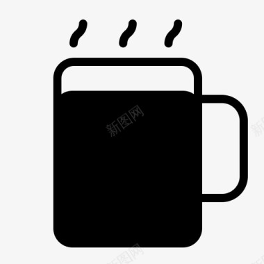 一杯咖啡咖啡玻璃杯图标图标