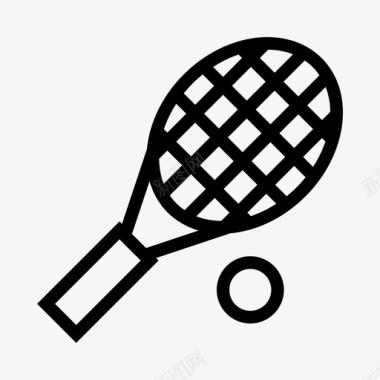 网球拍网球拍游戏运动图标图标