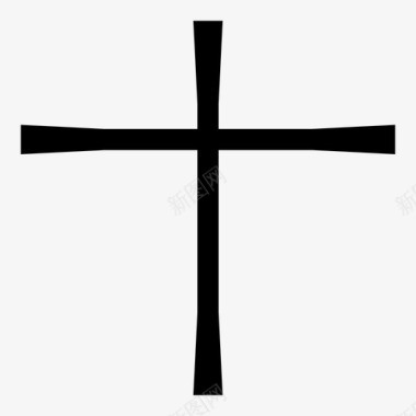 十字架标志十字架天主教基督图标图标