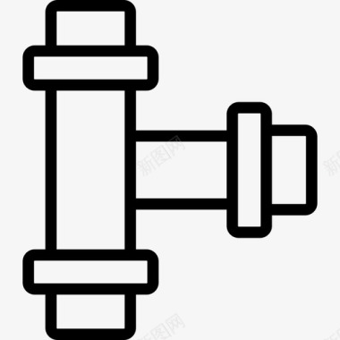 天然气管道图标管道管道和水流2线性图标图标