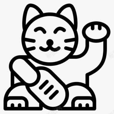 日本猫幸运内子图标图标
