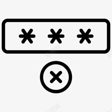 数字密码错误密码拒绝访问无效密码图标图标
